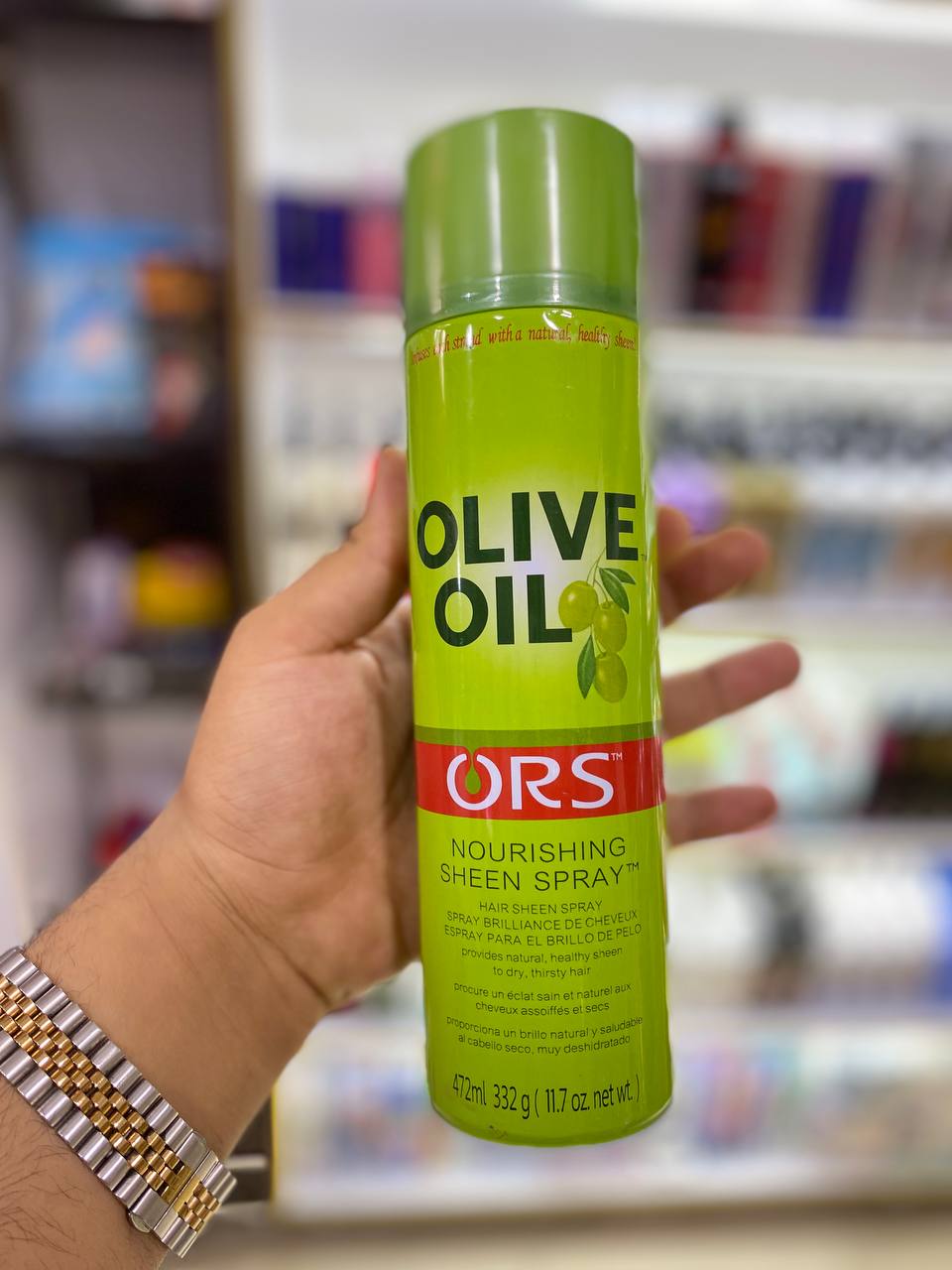 اسپری شاین الیو olive حجم 472 میل(کیفیتB)